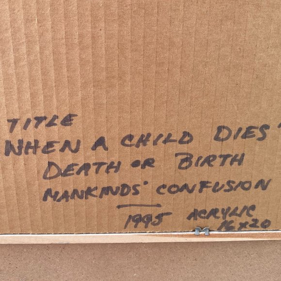 ORIGINAL ACRYLIC PAINTING - ANITA NAIRNE (EUC) / FREE SHIPPING READ DESCR. - Picture 8 of 8